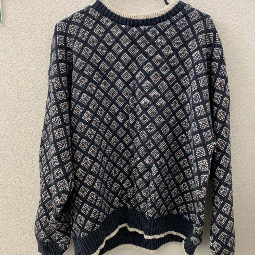 Knightsbridge XL oversized Blue/Red/White Sweater